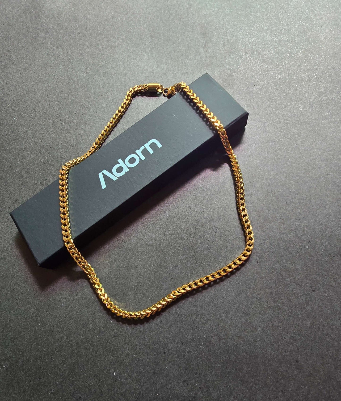 The Golden Grain – 4mm Interwoven Wheat ✨