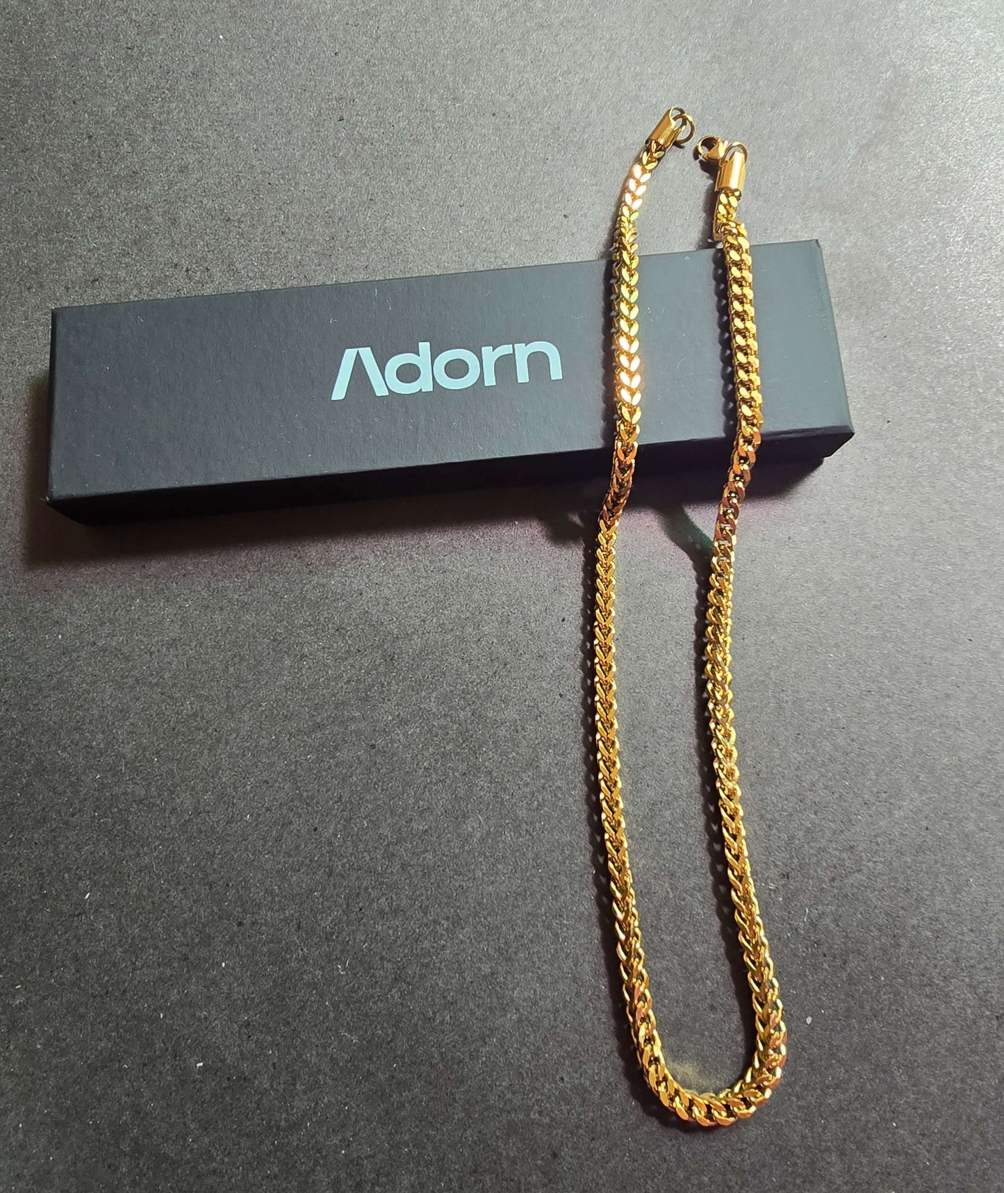 The Golden Grain – 4mm Interwoven Wheat ✨