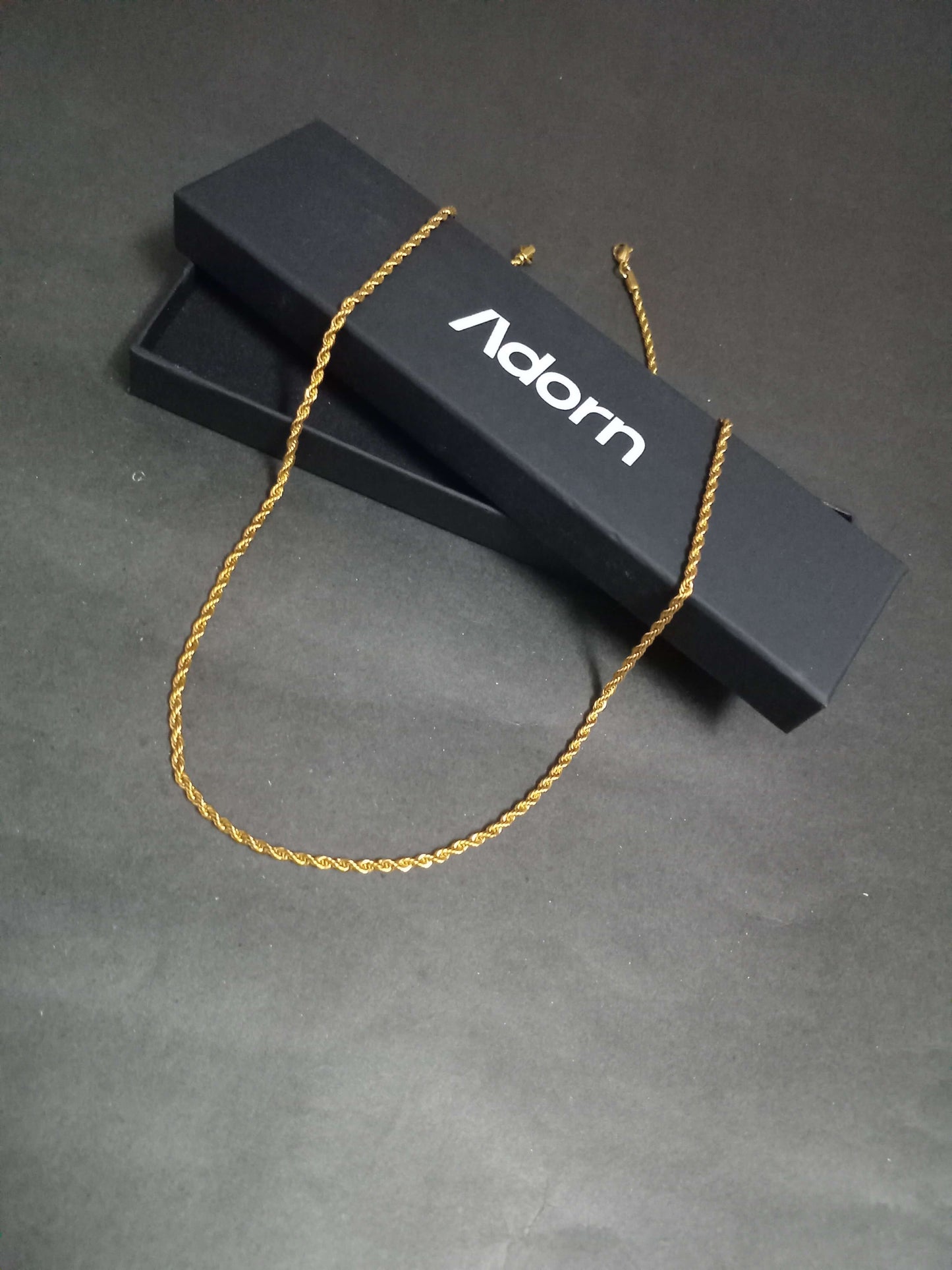 The Aureus Rope – 5mm Diamond-Twist Gold 🔱