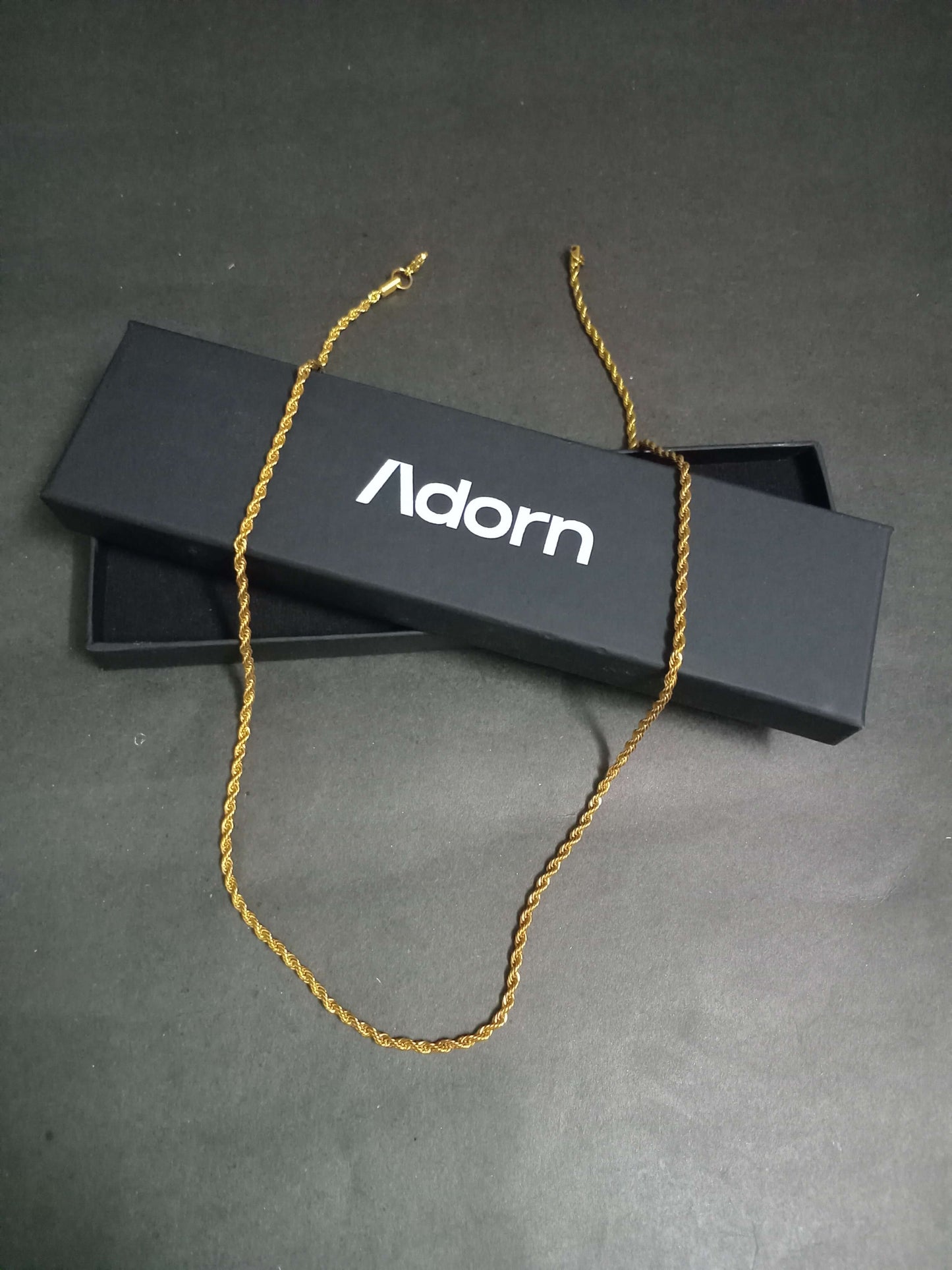The Aureus Rope – 5mm Diamond-Twist Gold 🔱