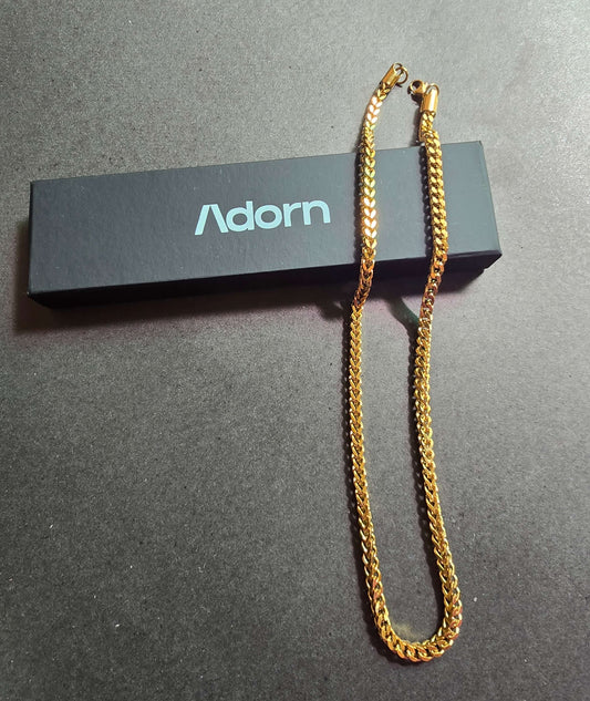 The Golden Grain – 4mm Interwoven Wheat ✨
