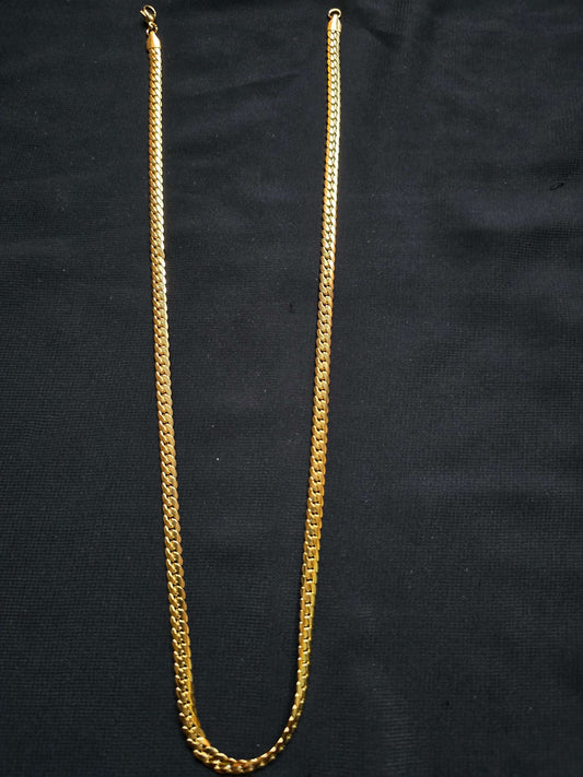 Flat Wheat Link Gold Chain 🪙